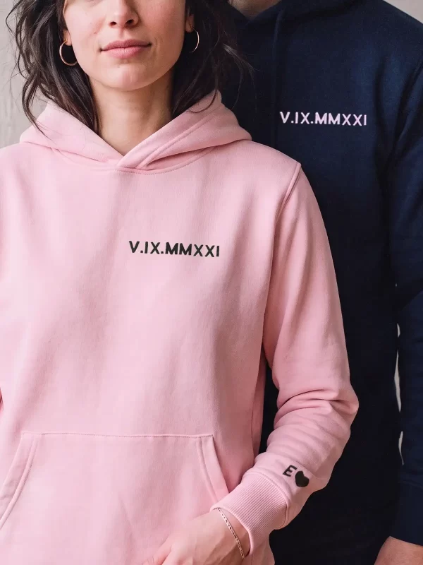 Sudaderas Bordadas Fecha Duo