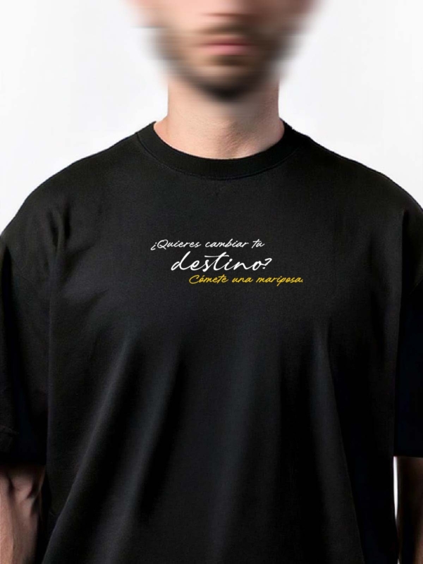 Playera Bordada Personalizada Cambia tu destino